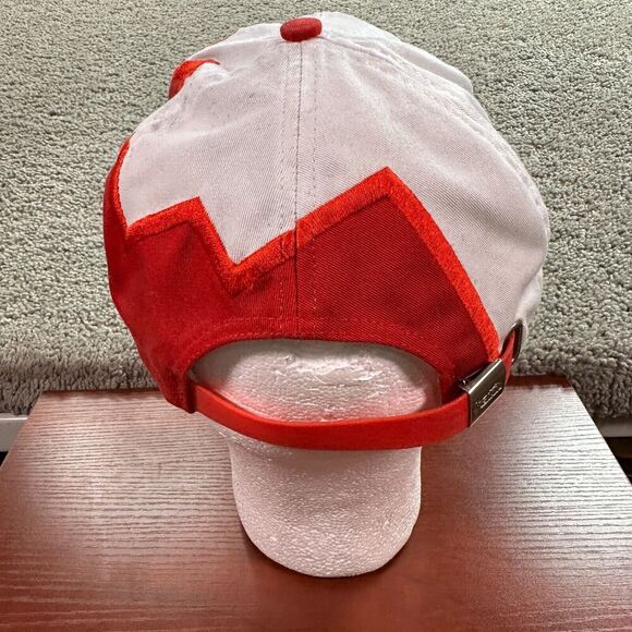 VINTAGE Daytona Speedway Hat Mens White Red Shark Tooth Strapback NASCAR 90s * - Picture 5 of 10